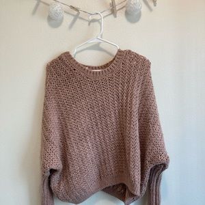Light Pink Chunky Knit Sweater